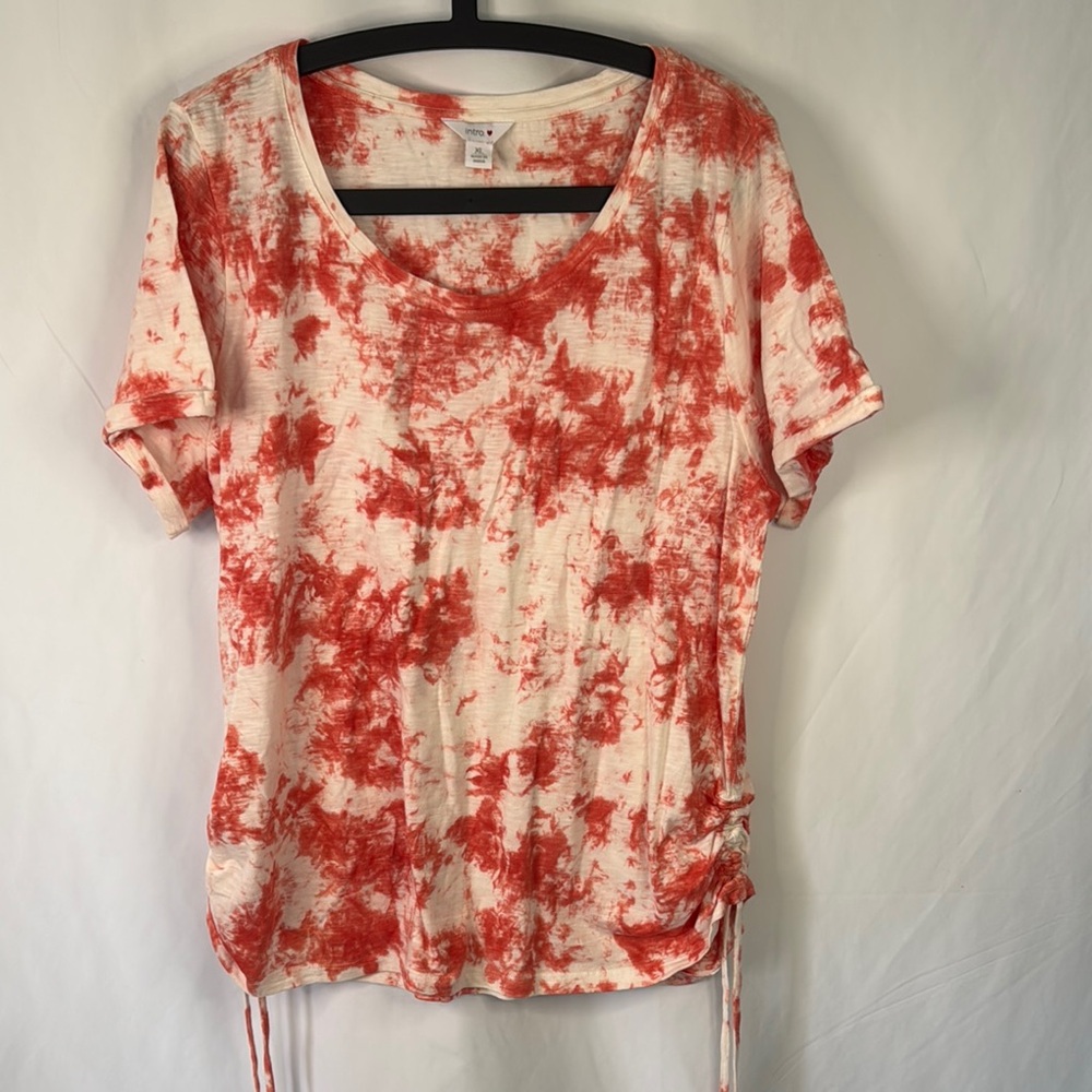 Women's Red Tie-Dye Top